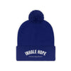 Inhale Hope Exhale Negativity Pom Pom Beanie