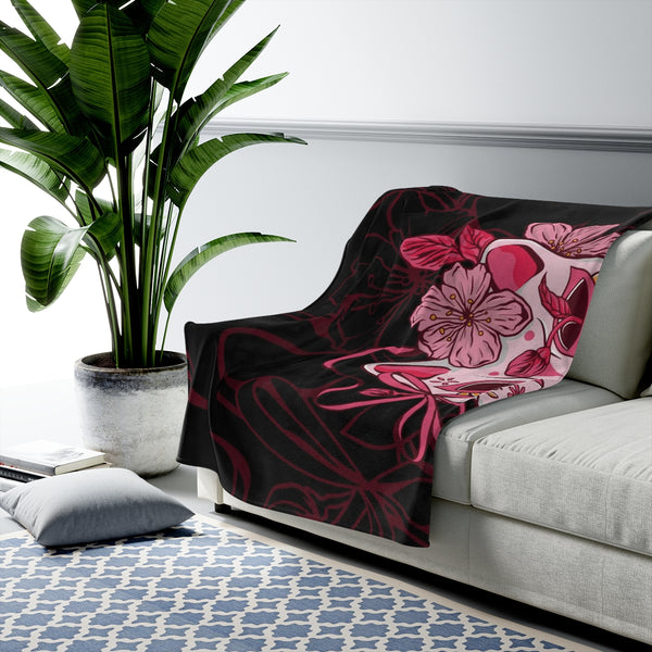 Japanese Cat Mask Anime Blanket