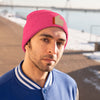 Awesome Work Thumbs Up Motivational Knit Beanie