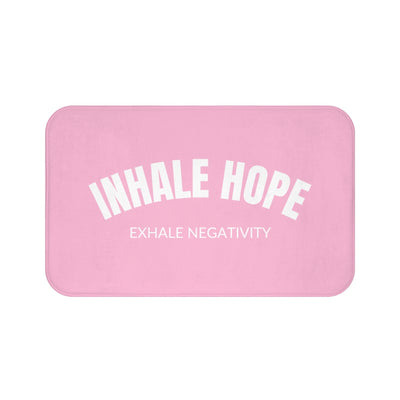 Inhale Hope Pink Bath Mat