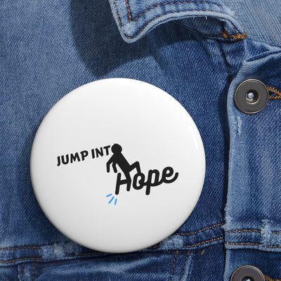 Jump Into Hope Custom Pin Buttons