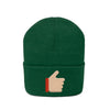 Awesome Work Thumbs Up Motivational Knit Beanie