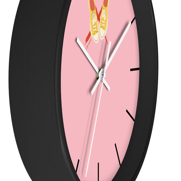 Right on Target Yellow Sneakers Wall Clock