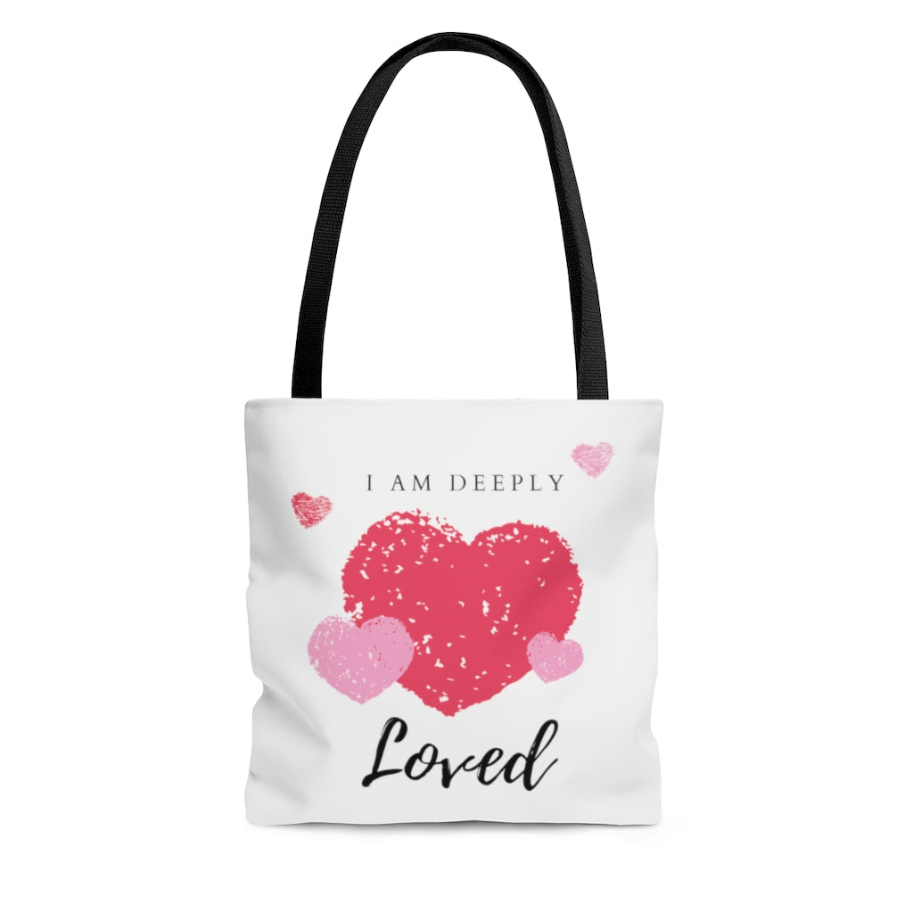 I am Deeply Loved Valentine Tote Bag