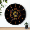 Shine Your Light Bright Astrology Wall Clock