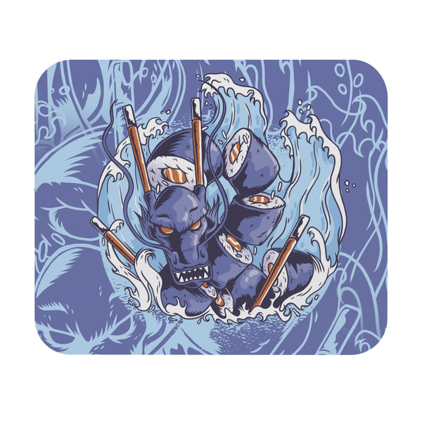 Sea Serpent Dragon Sushi Mouse Pad