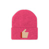 Awesome Work Thumbs Up Motivational Knit Beanie