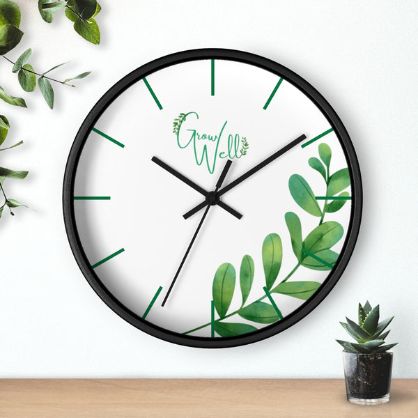 Grow Well Beautiful Sprout Wall Clock