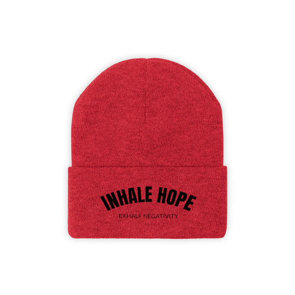 Inhale Hope Exhale Negativity Knit Beanie