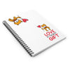 Love is the Best Gift Balloon Bear Spiral Notebook - Ruled Line