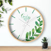 Grow Well Beautiful Sprout Wall Clock