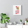 Love is the Best Gift Balloon Bear Canvas Gallery Wraps