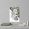 Senpai Army Anime Girl Removable Wall Decal