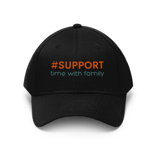 Support Time with Family Unisex Twill Hat