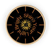 Shine Your Light Bright Astrology Wall Clock