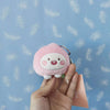 Lovely Cute 10cm plush pink peach pretty soft pendant couple