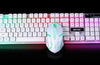 Ninja Dragons White Knight Gaming Keyboard and Mouse Set